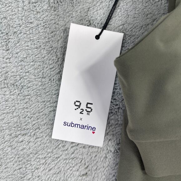 925 Fit Submarine 2 Piece Leggings And Bra Set Girls 12 Sage Green Skinny Leg - Picture 9 of 16